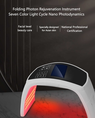 Compact Skin Led Facial Light Therapy for Acne Improvement Professional Grade