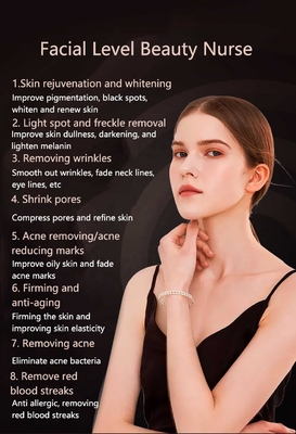 Compact Skin Led Facial Light Therapy for Acne Improvement Professional Grade