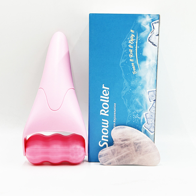 Waterproof Cooling Face Roller Natural Jade Roller Guasha Stone Set for Skin Rejuvenation