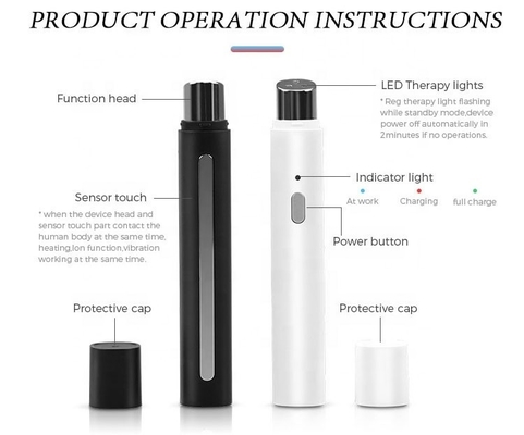 USB Plugs Anti-aging Warm Massage Eye Massager Pen for Soothing Edema and Relaxation