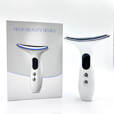 OEM ODM Skin Firming Anti-Wrinkle Heated Vibration Tightening Face Neck Beauty Device