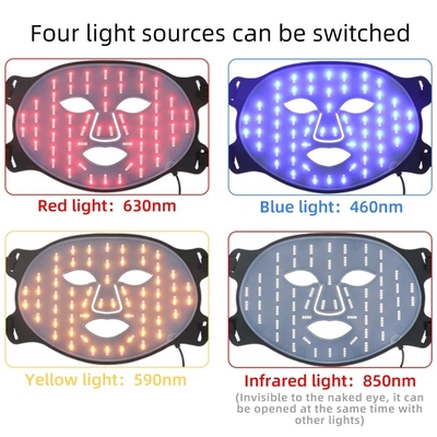 Led Facial Masks Comfort for Skincare and Mask Therapy Light Red Output Power 5V DC 3000MA