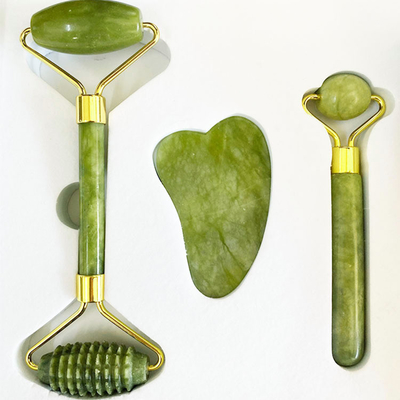 Face Lift Double Sided Jade Roller Massager for Natural Beauty and Face Lifting