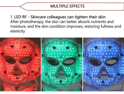 Voltage 110V-240V 7 Color LED Face Mask Light Therapy for Skin Firming and Tightening