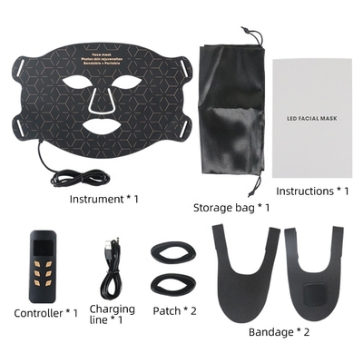 40*29.5cm LED Face Mask 4 Color Light Photon Acne Treatment Whitening Silicone Skin Care