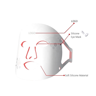 Silicone LED Face Mask for Firming Customized Shapes and Product Net Weight 0.5kg