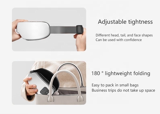 60min Usage Duration Rechargeable Vibration Thermal Eye Massage for Sleep Improvement