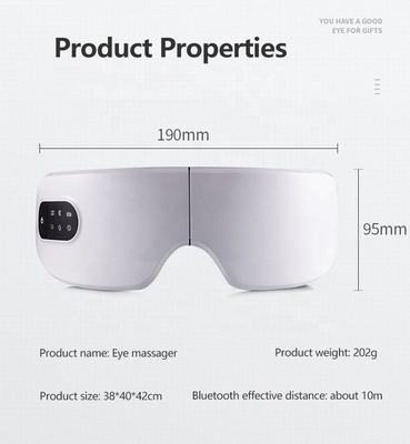 Bluetooth Eyecare Eye Massager for Rechargeable Fatigue Relief and Music Relaxation