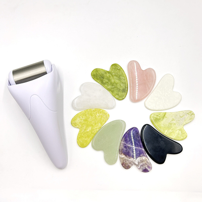 Roller Beauty Device for Skin Rejuvenation and Injury Relief Natural Face Jade Roller