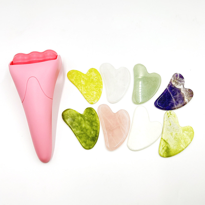 Roller Beauty Device for Skin Rejuvenation and Injury Relief Natural Face Jade Roller