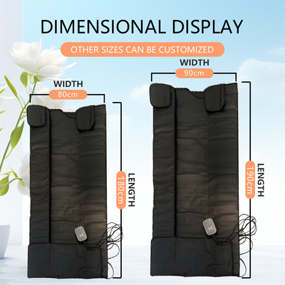 Customizable Weight Loss Infrared Sauna Blanket with Red Light and 100-240V Power Supply