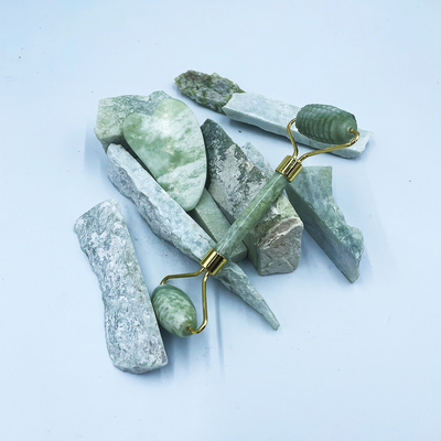 Custom Magnetic Box Packaging Skin GuaSha Naturel Massage Jade Roller for Face Neck Body