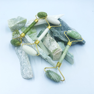Custom Magnetic Box Packaging Skin GuaSha Naturel Massage Jade Roller for Face Neck Body