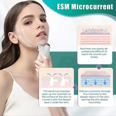 Ergonomic Facial Toning Device for Deep Cleaning Pores at Home Office and on the Go