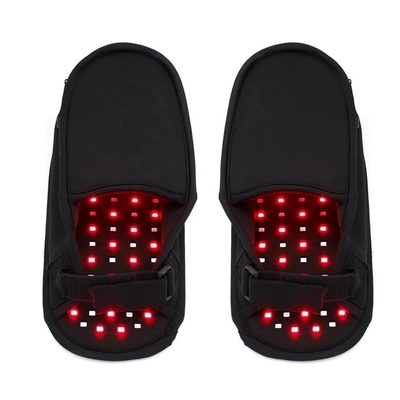 75% Neoprene and 25% Velvet Red Light Therapy Slippers 132 Lamp Beads 660nm 850nm