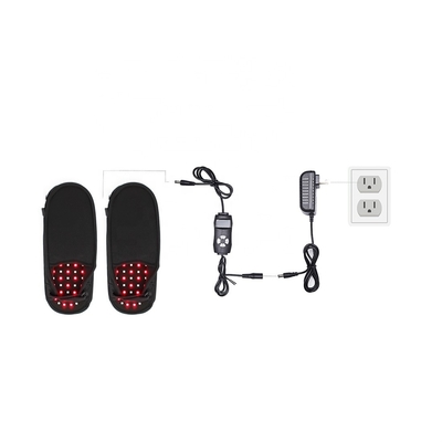 75% Neoprene and 25% Velvet Red Light Therapy Slippers 132 Lamp Beads 660nm 850nm