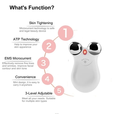 ABS Stainless Steel Neck and Face Beauty Device with Colorful LED Photon Therapy
