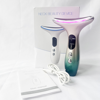ABS Stainless Steel Face and Neck Lift Massager LED Photon Therapy Skin Tightening Machine