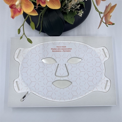 4 Color Light Silicone LED Light Face Therapy Mask for Acne Treatment Energy 46mv/cm2