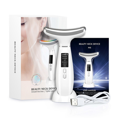 Anti-Wrinkle Neck Face Beauty Device with EMS Electrical Muscle Stimulation Technology
