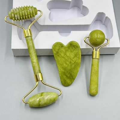 Facial Beauty Custom Logo Gua Sha Set and Jade Roller for Face Healthcare Massage