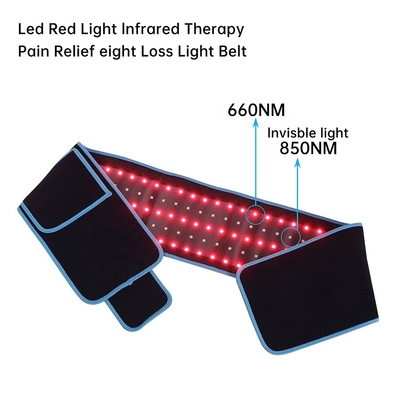 Customizable Infrared Red Light Therapy Waist Belt for Body Slimming and Pain Release