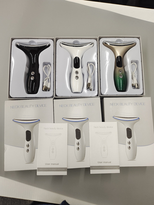 EMS Heated Vibration Neck Face Lifting Beauty Device for Neck and Face Wrinkle Removal