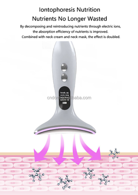 EMS Heated Vibration Neck Face Lifting Beauty Device for Face and Neck Treatment Area