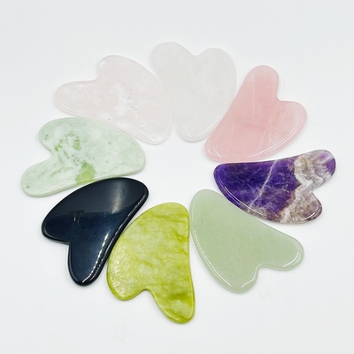 Green Rose Quartz Facial Jade Massage Roller for Anti Aging Natural Xiuyan Crystal Jade