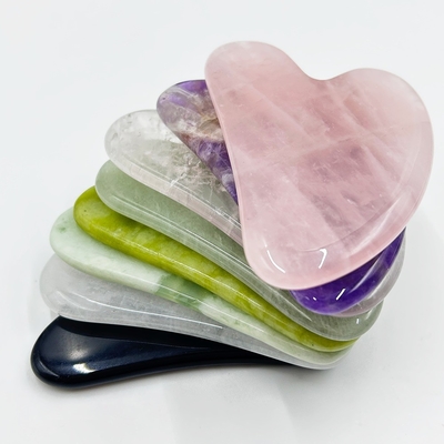 Jade Roller Gua Sha Set 100% Natural Home Facial Ice Roller with Jade Stone and Custom Box