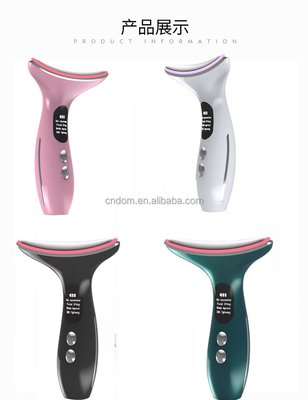 Anti-Wrinkle EMS Heated Vibration Neck Face Lifting Beauty Device with Plugs Type Other