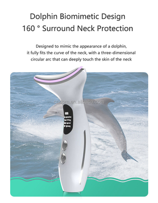 Anti-Wrinkle EMS Heated Vibration Neck Face Lifting Beauty Device with Plugs Type Other