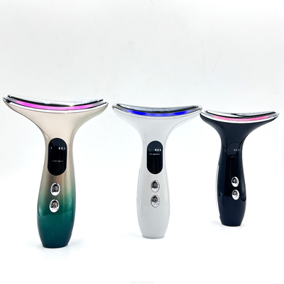Anti-Wrinkle EMS Heated Vibration Neck Face Lifting Beauty Device with Plugs Type Other