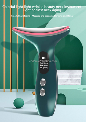 Anti-Wrinkle EMS Heated Vibration Neck Face Lifting Beauty Device with Plugs Type Other
