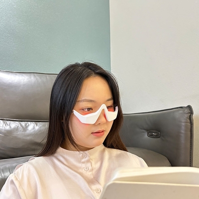 White Eye Vibration Led Red Light Therapy Device for Anti-Aging and Dark Circle Removal