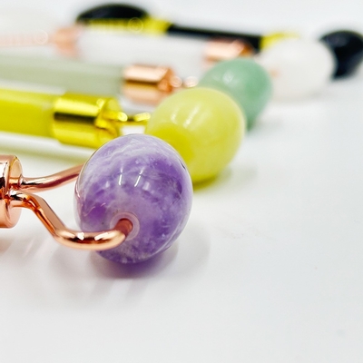 Target Area Eyes Heart Shaped Pochette Roller Jade 100% Natural Home White Jade Roller