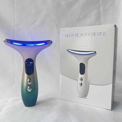 Multi-Function Beauty Eqiupment Neck Face Massage EMS Heated Vibration Beauty Device