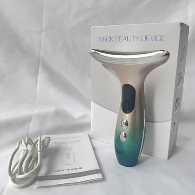 Multi-Function Beauty Eqiupment Neck Face Massage EMS Heated Vibration Beauty Device