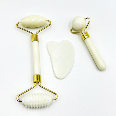 Home Natural Jade Gua Sha Stone Board Portable Neck Massager Anti-Puffiness Face Lift
