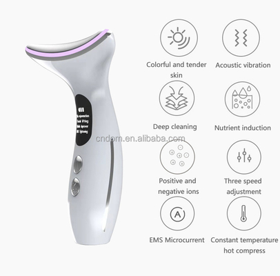 Electric Neck Massager Anti-Aging Device with Waterproof and Wrinkle Removal Function