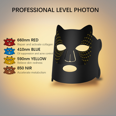 Upgrade Your Skincare Routine with 4 Colors Pdt LED Facial Mask and Smart Technology