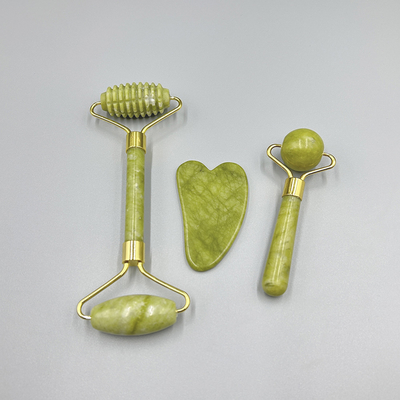Beauty Ice Face Roller Silicone Jade Roller and Gus Sha Custom Box Sets Waterproof 0.8kg