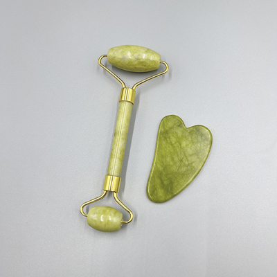 Beauty Ice Face Roller Silicone Jade Roller and Gus Sha Custom Box Sets Waterproof 0.8kg