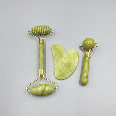 Beauty Ice Face Roller Silicone Jade Roller and Gus Sha Custom Box Sets Waterproof 0.8kg