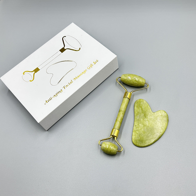 Jade Face Roller 6 in 1 Jade Stone Facial Roller Jade Roller Gua Sha Set for Face Care
