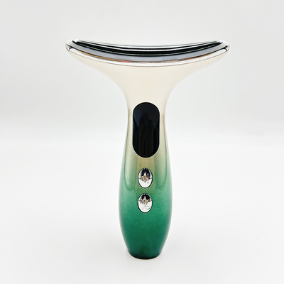 OEM ODM Neck Face Beauty Device with 3 Colors LED Photon Therapy and EMS Heated Vibration