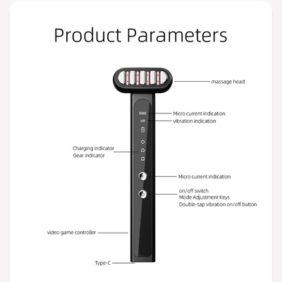 Microcurrent Ems Eye Massager Wand for 4 in 1 Skincare and 155*18.3*23.4 mm Wand