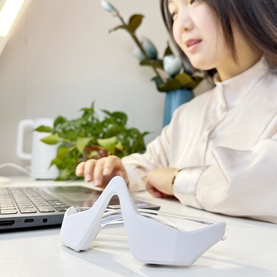 Remove Dark Circles and Eye Bags with 3D Eye Vibration LED Red Light Therapy Device