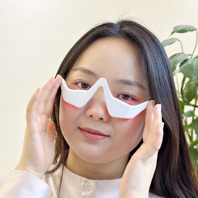 Anti-aging Eye Massager with 2024 3D Vibration LED Red Light Therapy and Micro-current EMS