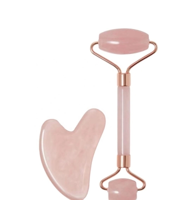 Anti Aging Facial Massage And Gua Sha Set With Jade Stone And Portable Neck Massager